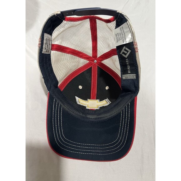 H3 Headwear Chevrolet Chevy Logo Snapback Cap Adult Adjustable Blue Red Hat - Picture 5 of 6